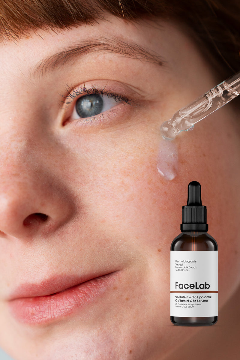 Göz Çevresi Serumu – %5 Kafein + %3 Liposomal C Vitamini ile Morluk & Şişlik Karşıtı Bakım (30 ml)