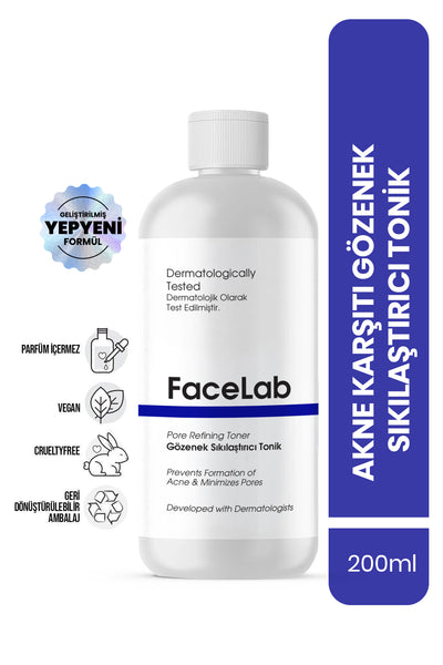 Gözenek Sıkılaştırıcı Akne ve Sivilce Karşıtı Siyah Nokta Önleyici Cilt Bakım Seti (Serum + Tonik)