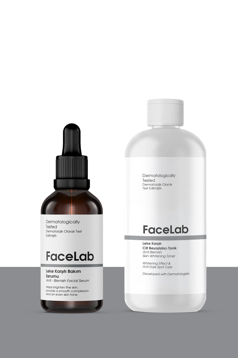 Leke Karşıtı Cilt Tonu Eşitleyici Cilt Beyazlatıcı Bakım Seti (Serum + Tonik)